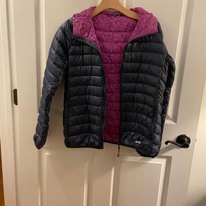 Men's Keith Haring Navy Down Hooded Puffer Jacket